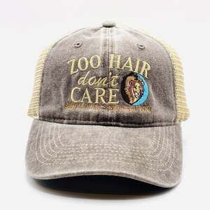 Zoo Hair Don’t Care Baseball Hat Trucker Smithsonian National Zoo